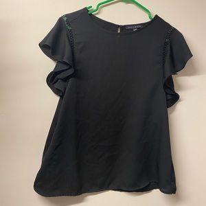 Juniors Ruffle Sleeve Blouse